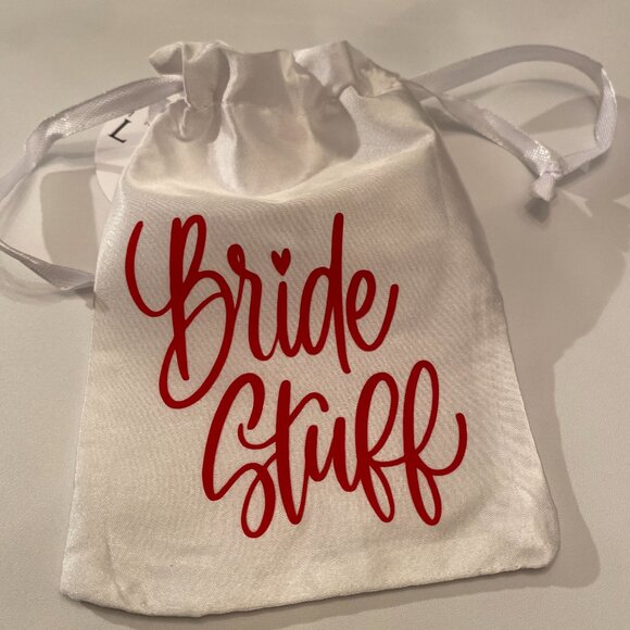 Custom Made to Order Bride, Groom, Bridesmaid Stuff silk Drawstring - Picture 4 of 7